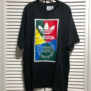 Adidas- 3-Stripes Color-block Tee